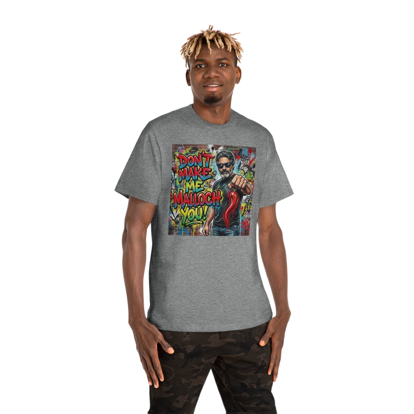 Don’t Make Me Malloch You! Graphic T-Shirt — Retro Graffiti Tee/Coach and Bro