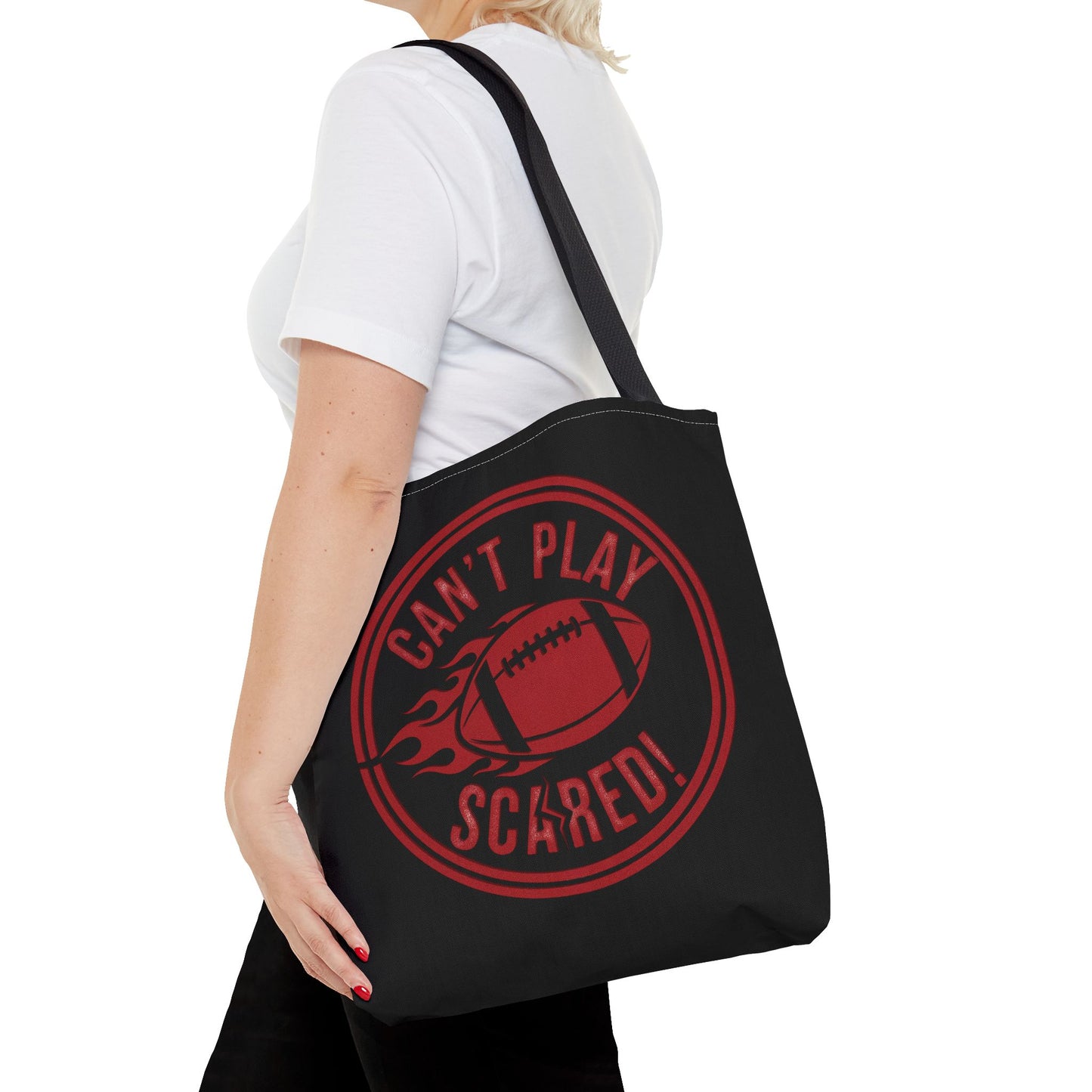 Can't Play Scared Tote Bag (Black)