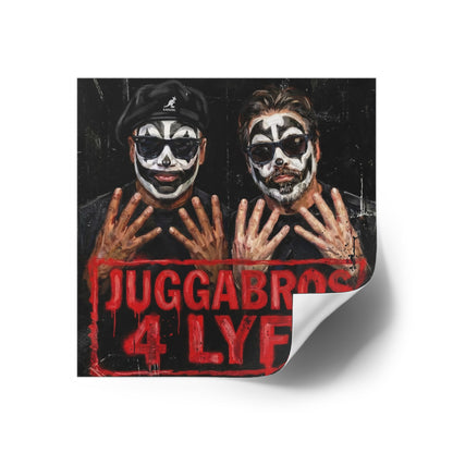 Juggabros 4 Lyfe Square Sticker — Coach and Bro
