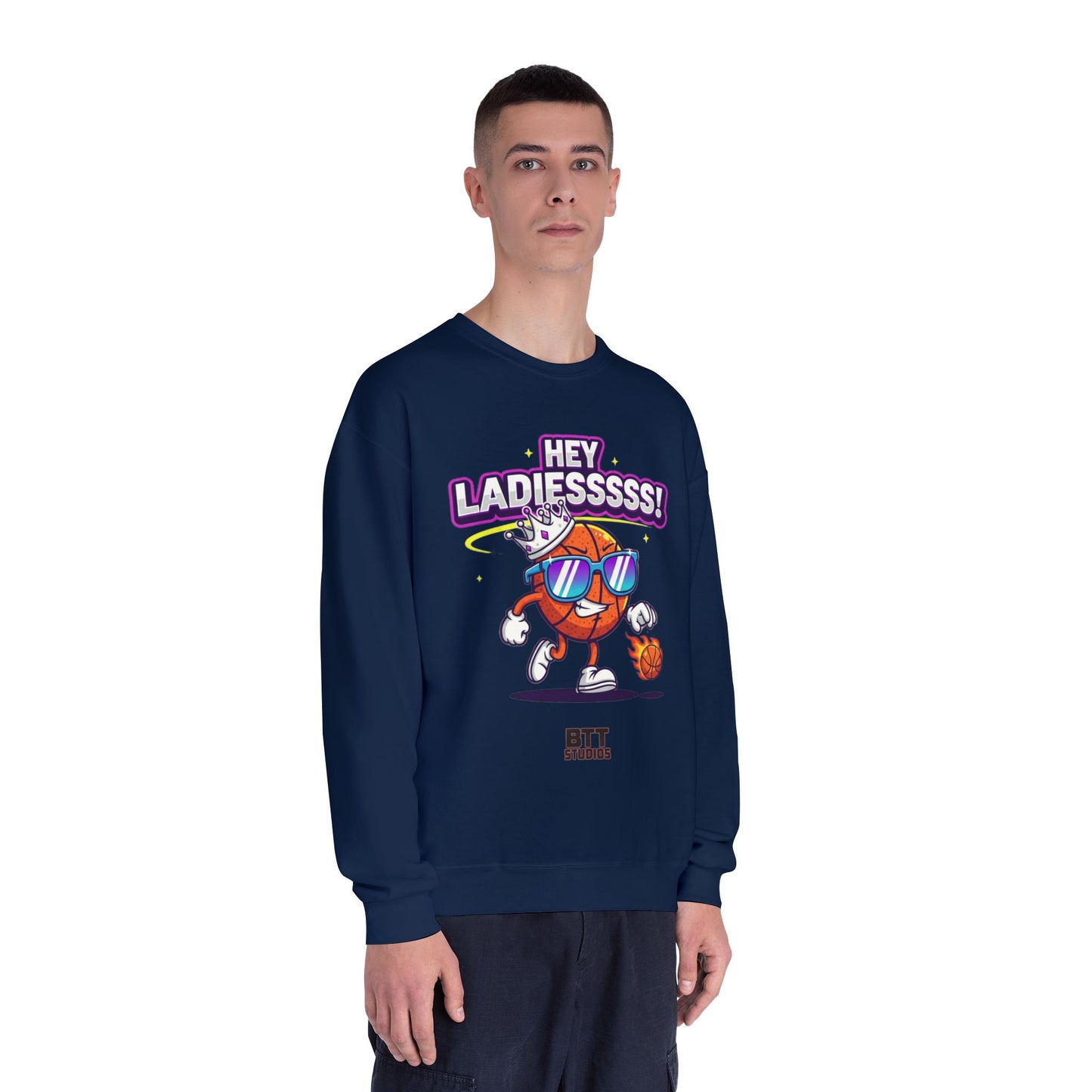 Hey Ladies Crown Crewneck Sweatshirt (Mult Colors)