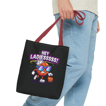 Hey Ladies Basketball Tote Bag (Black)