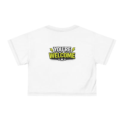 'Gabby Saved BTT Studios, You're Welcome' Graphic Crop Top