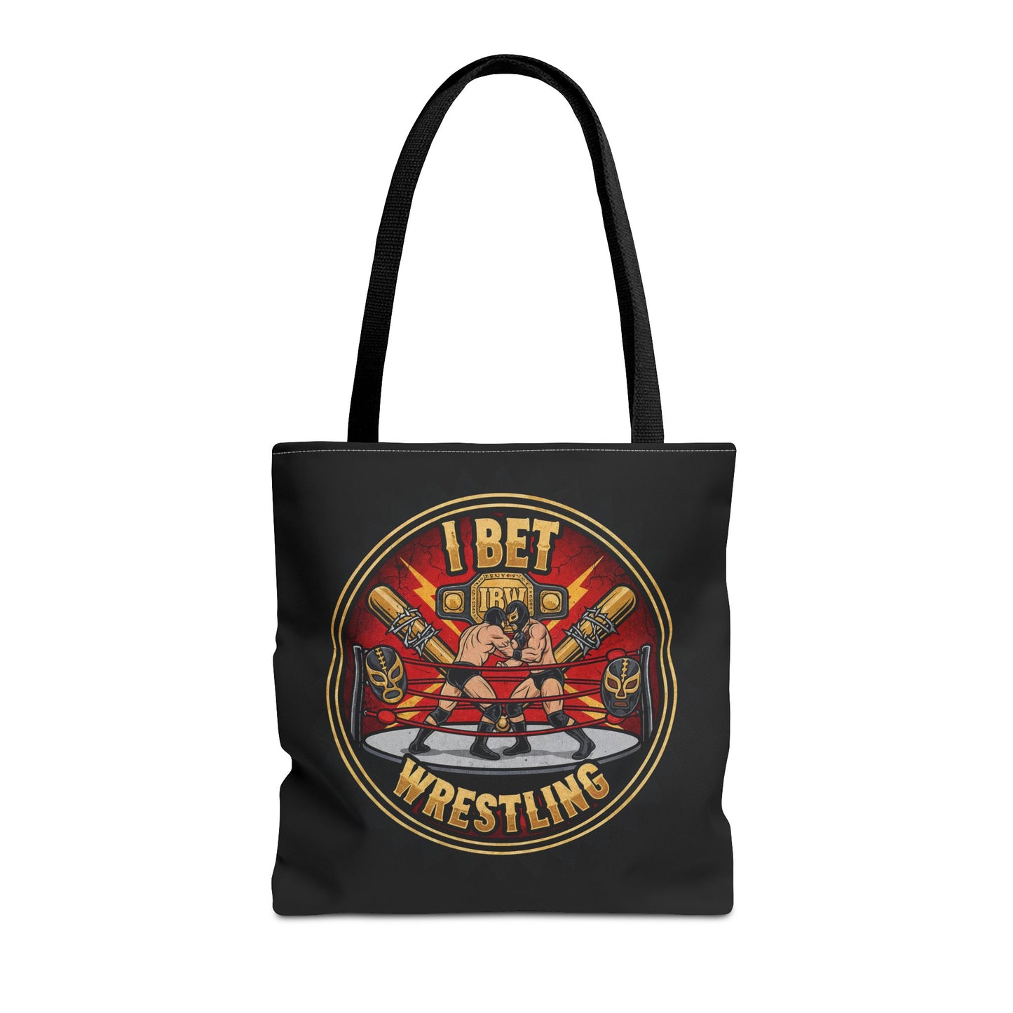 I Bet Wrestling Ring Tote Bag (Black)