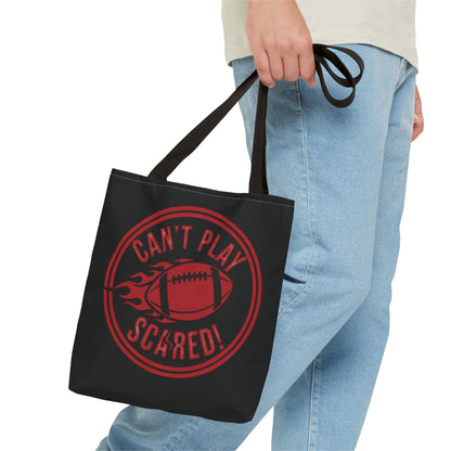 Can't Play Scared Tote Bag (Black)