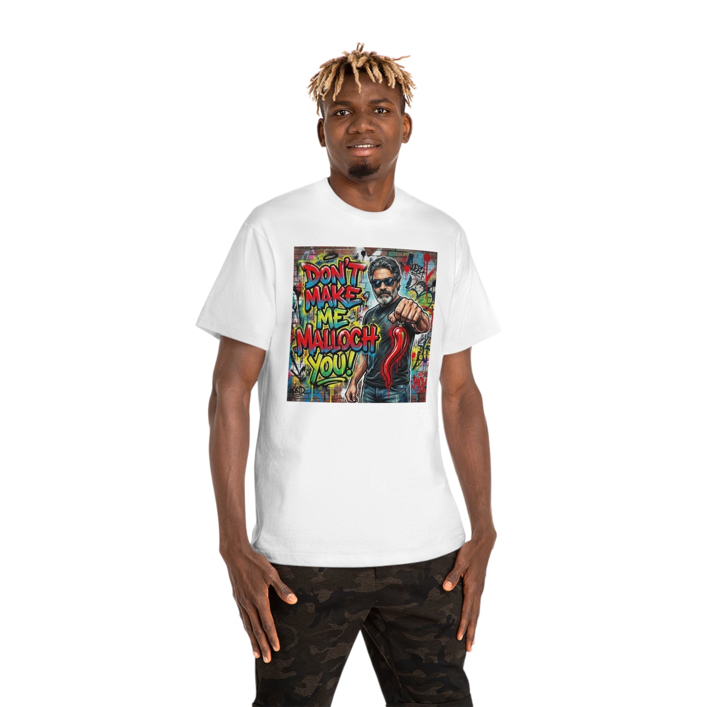 Don’t Make Me Malloch You! Graphic T-Shirt — Retro Graffiti Tee/Coach and Bro