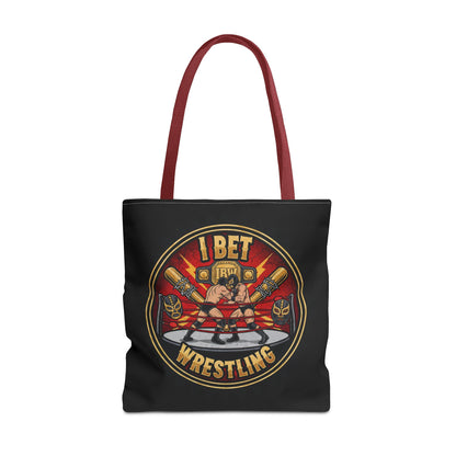 I Bet Wrestling Ring Tote Bag (Black)