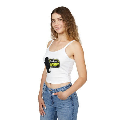 Thank You Gabby- Spaghetti Strap Crop Top/The Last Word/Coach and Bro