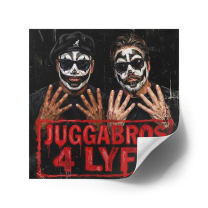Juggabros 4 Lyfe Square Sticker — Coach and Bro