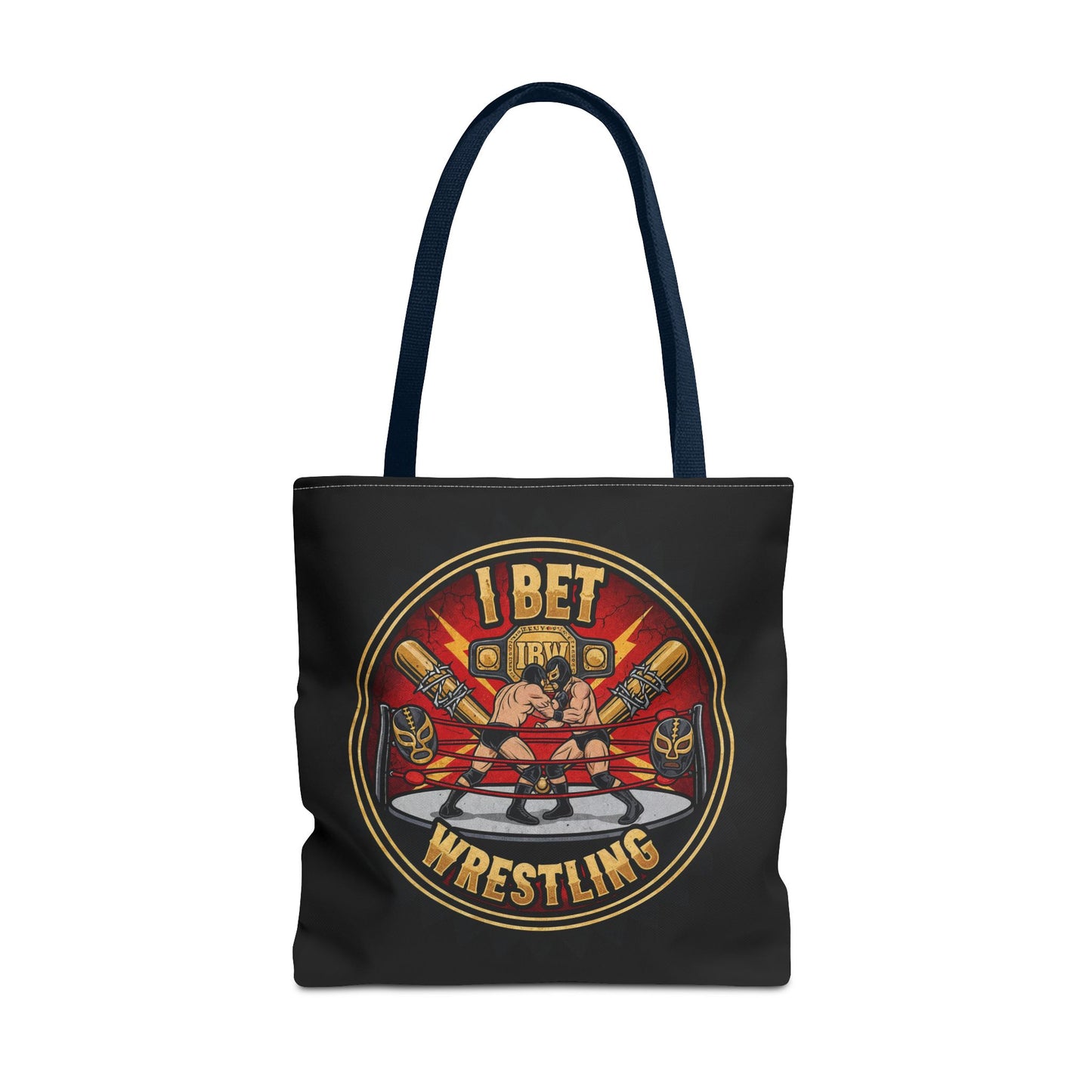 I Bet Wrestling Ring Tote Bag (Black)
