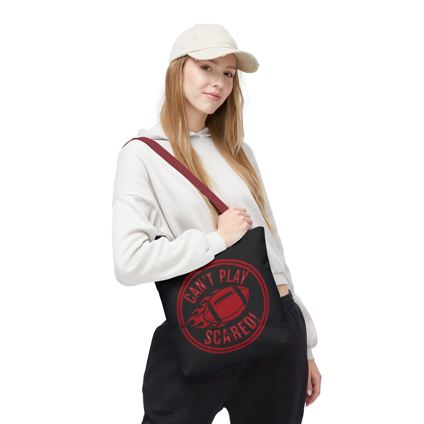 Can't Play Scared Tote Bag (Black)