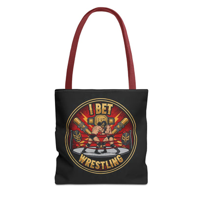 I Bet Wrestling Ring Tote Bag (Black)