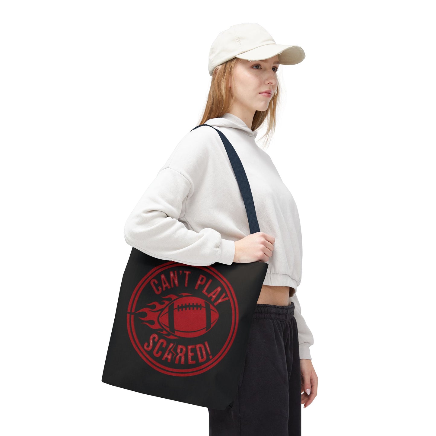 Can't Play Scared Tote Bag (Black)