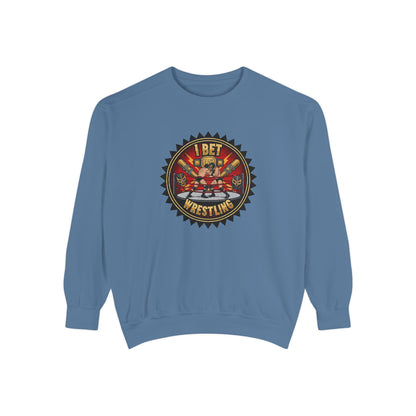 I Bet Wrestling Ring Crewneck