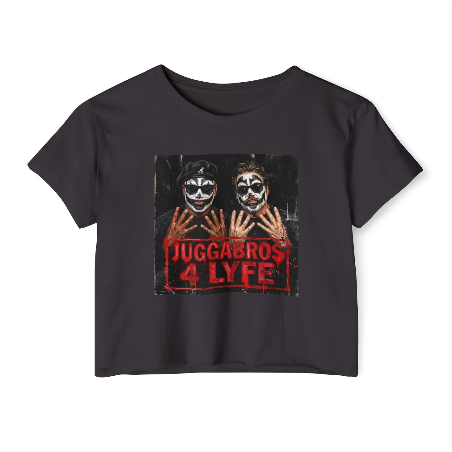Crop Top — "Juggabros 4 Lyfe" Festival Graphic Crop Top/Coach and Bro