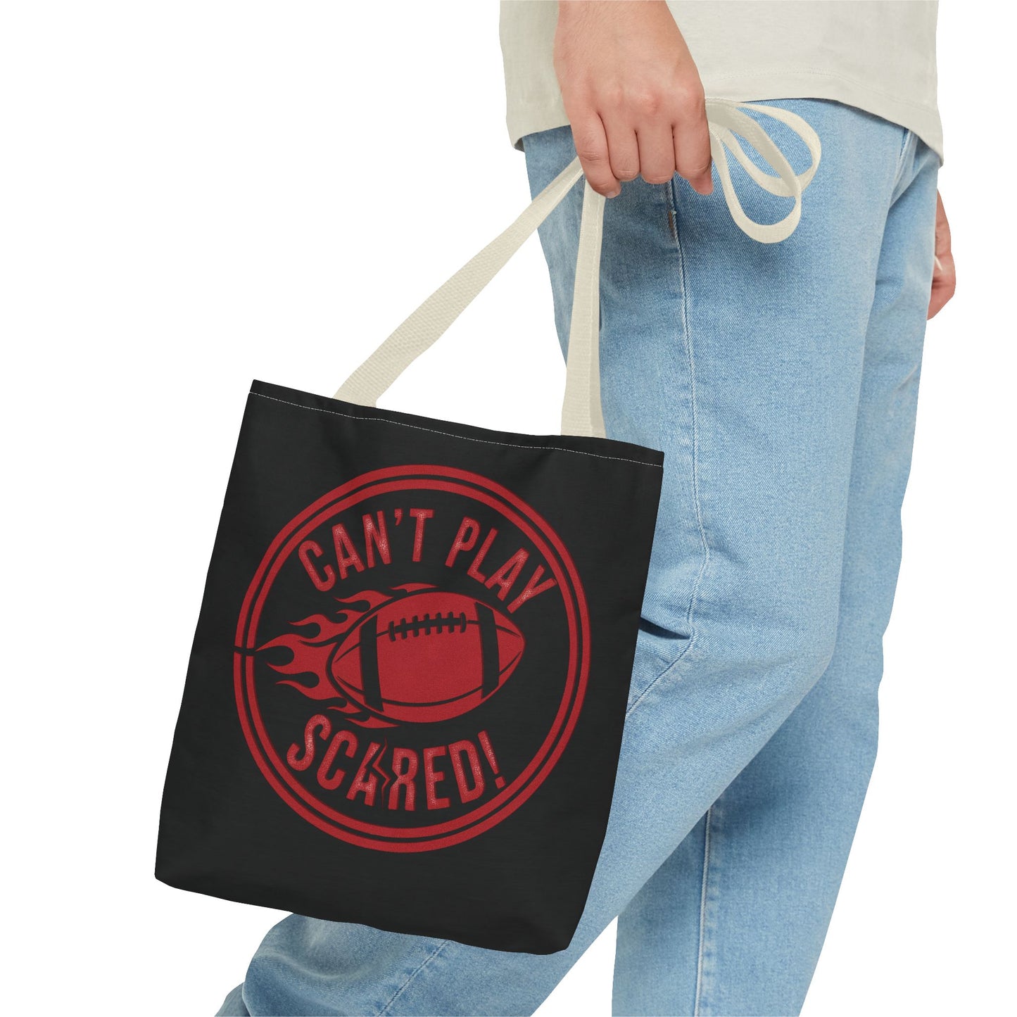 Can't Play Scared Tote Bag (Black)