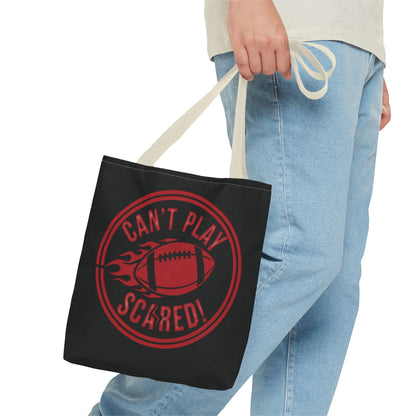 Can't Play Scared Tote Bag (Black)