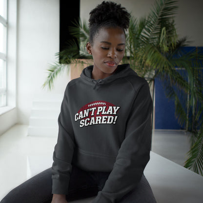 Can't Play Scared Football Hoodie