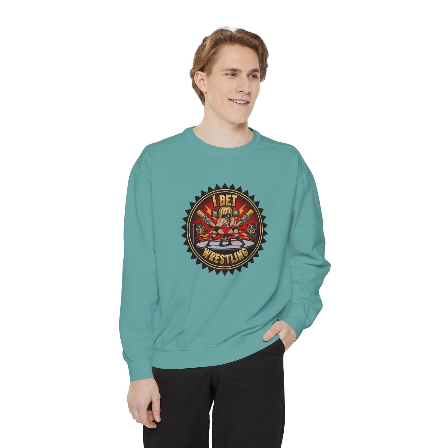 I Bet Wrestling Ring Crewneck