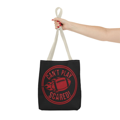 Can't Play Scared Tote Bag (Black)