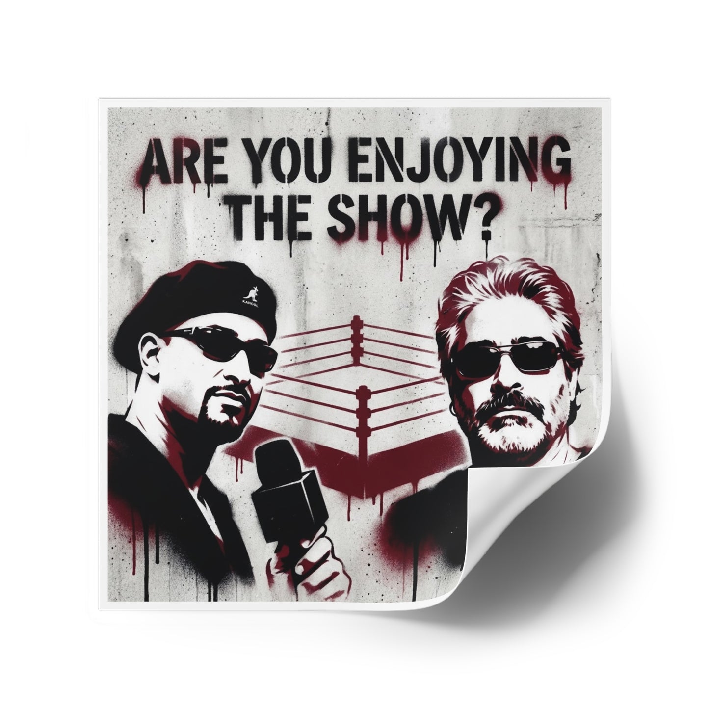 Are You Enjoying The Show? Square Sticker/Coach and Bro