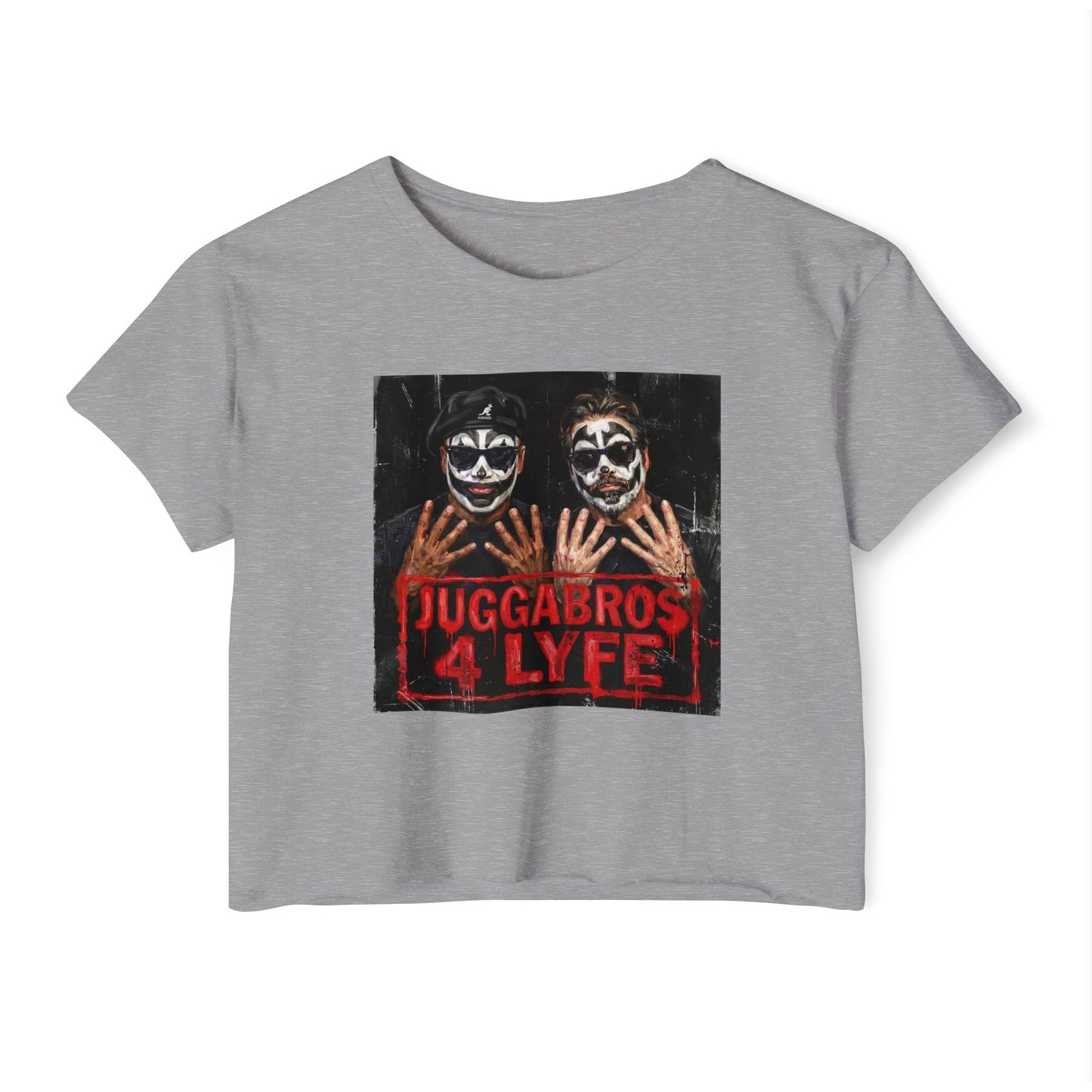 Crop Top — "Juggabros 4 Lyfe" Festival Graphic Crop Top/Coach and Bro