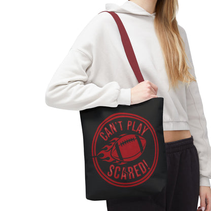 Can't Play Scared Tote Bag (Black)