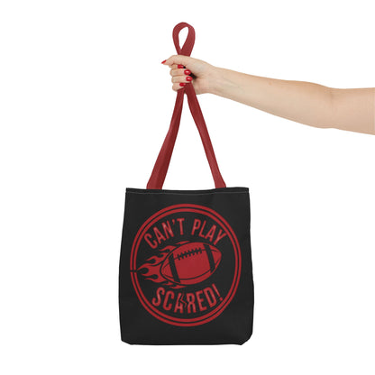Can't Play Scared Tote Bag (Black)