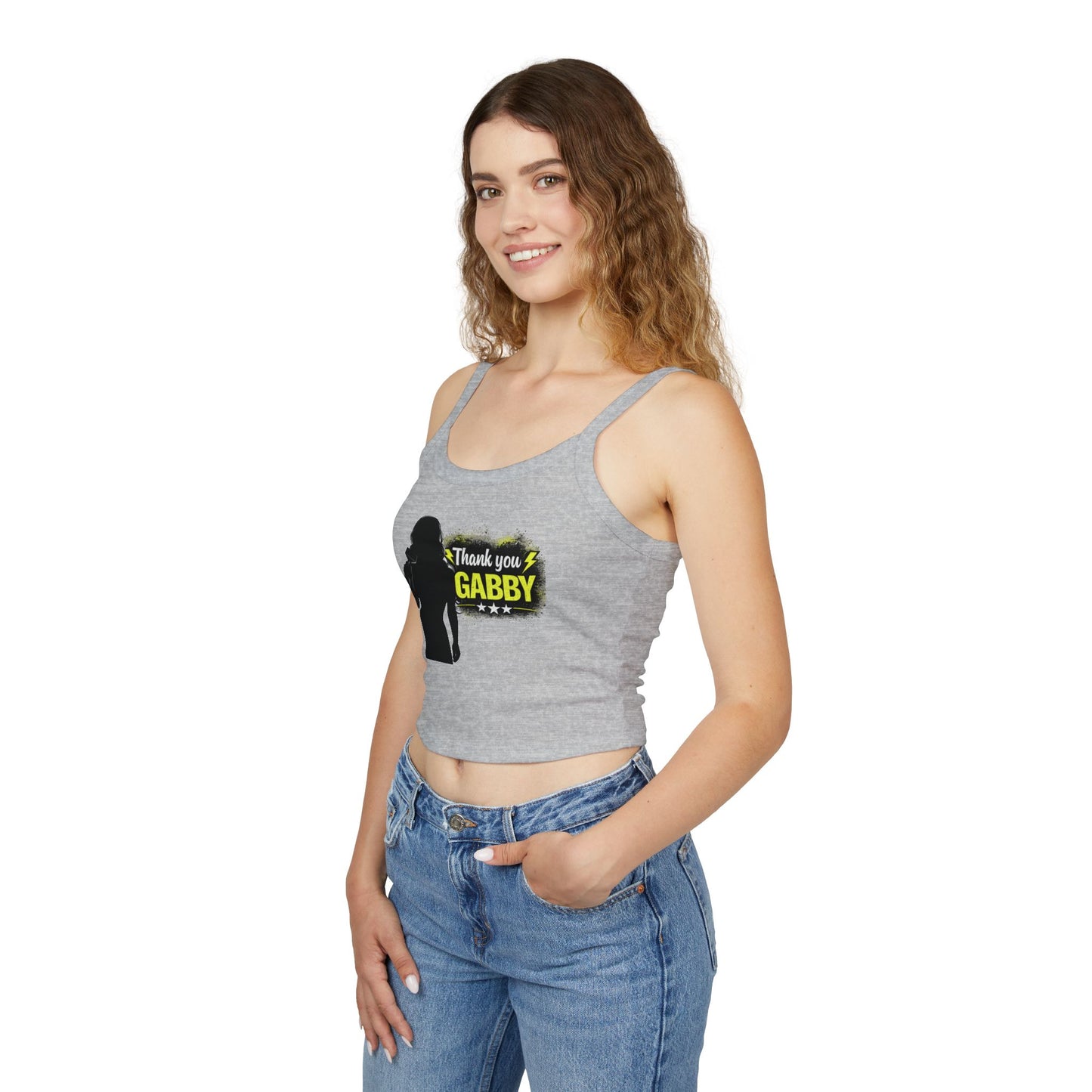 Thank You Gabby- Spaghetti Strap Crop Top/The Last Word/Coach and Bro