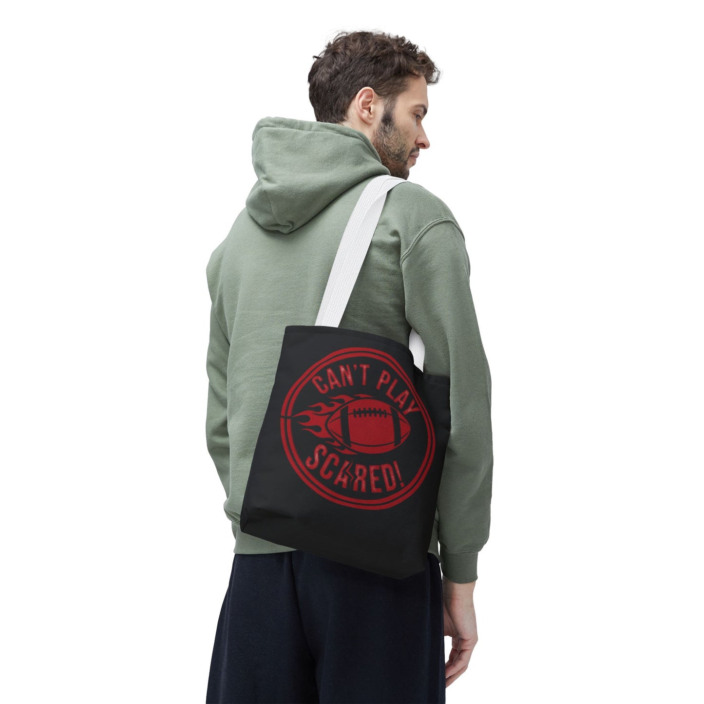 Can't Play Scared Tote Bag (Black)