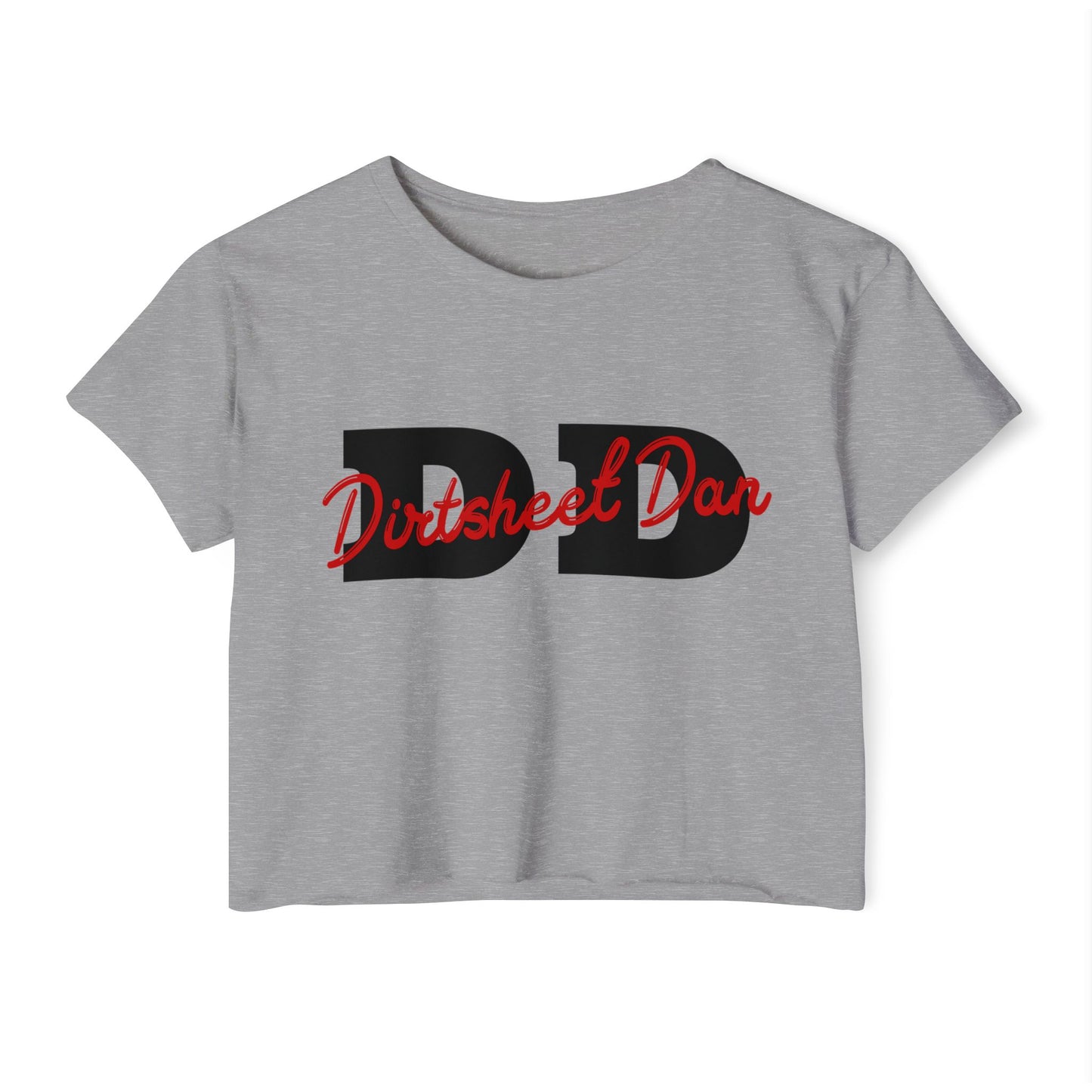 DirtSheet Dan Crop Top — Women's Festival Graphic Tee/Coach and Bro