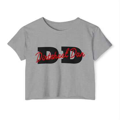 DirtSheet Dan Crop Top — Women's Festival Graphic Tee/Coach and Bro