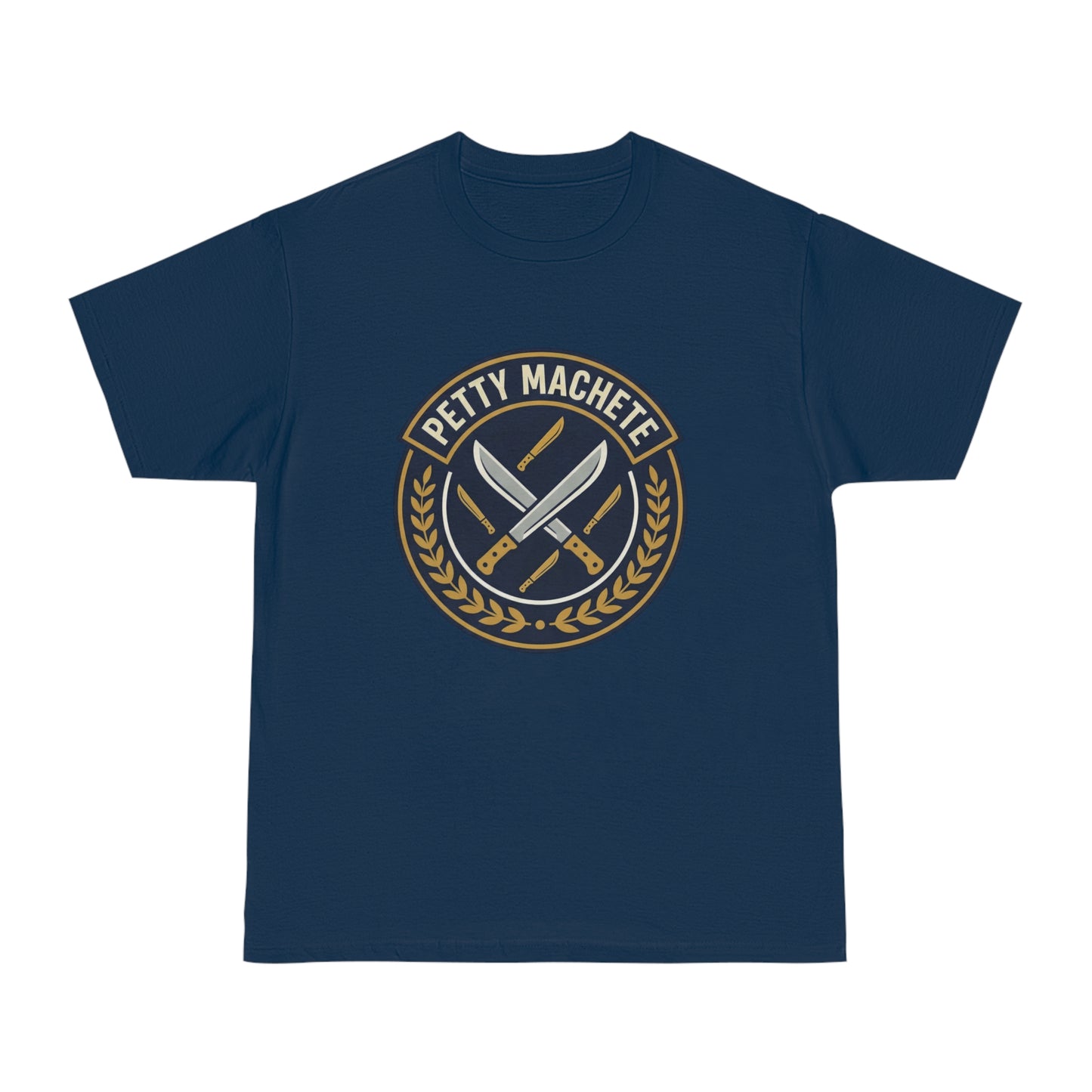 Petty Machete Badge T-Shirt — Vintage Knife Emblem Tee/Coach and Company