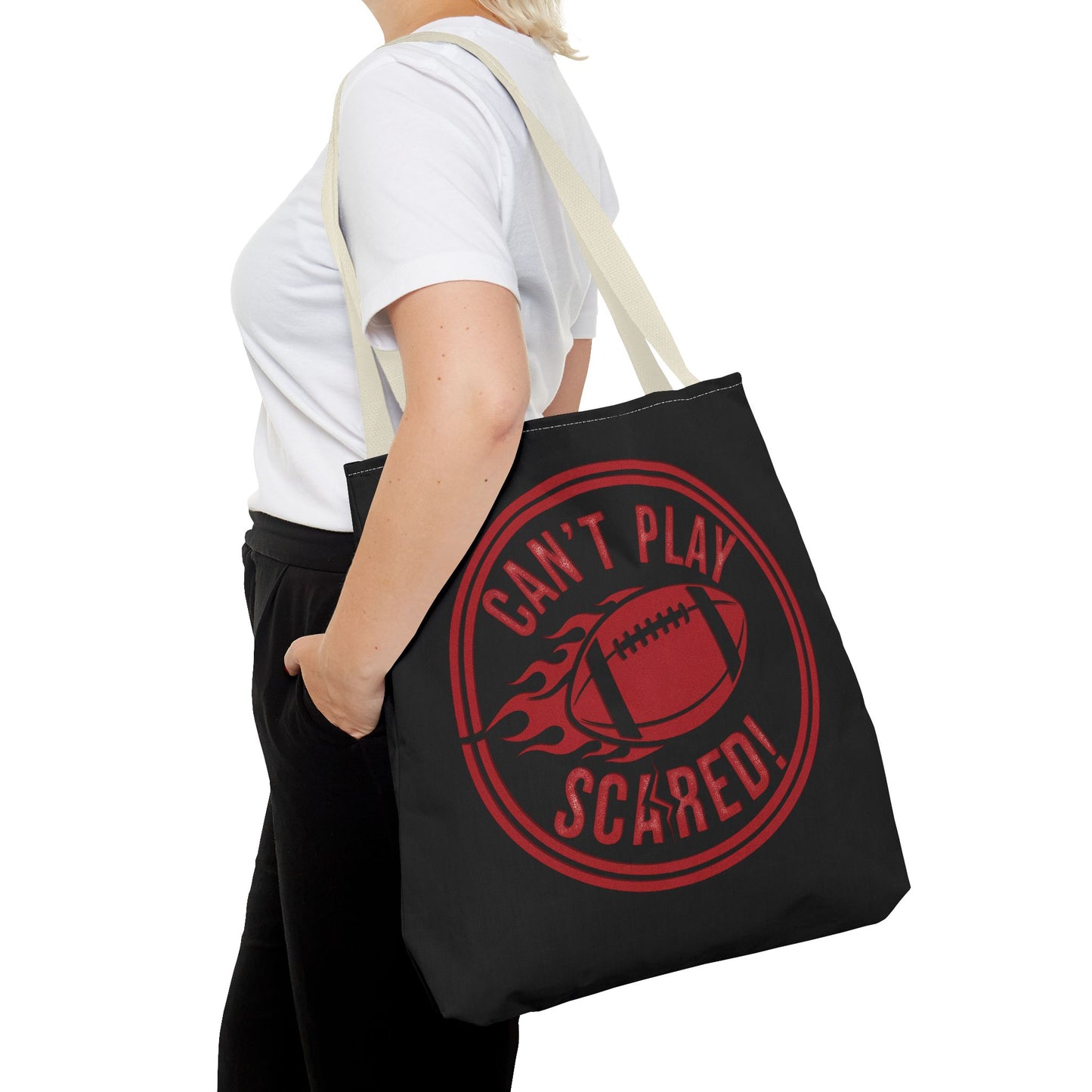 Can't Play Scared Tote Bag (Black)