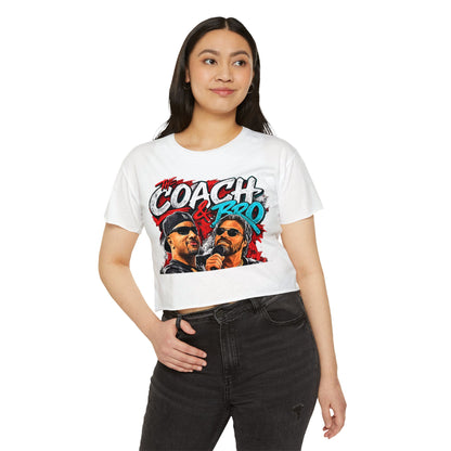 Coach & Bro Graphic Crop Top — Women's Festival Tee