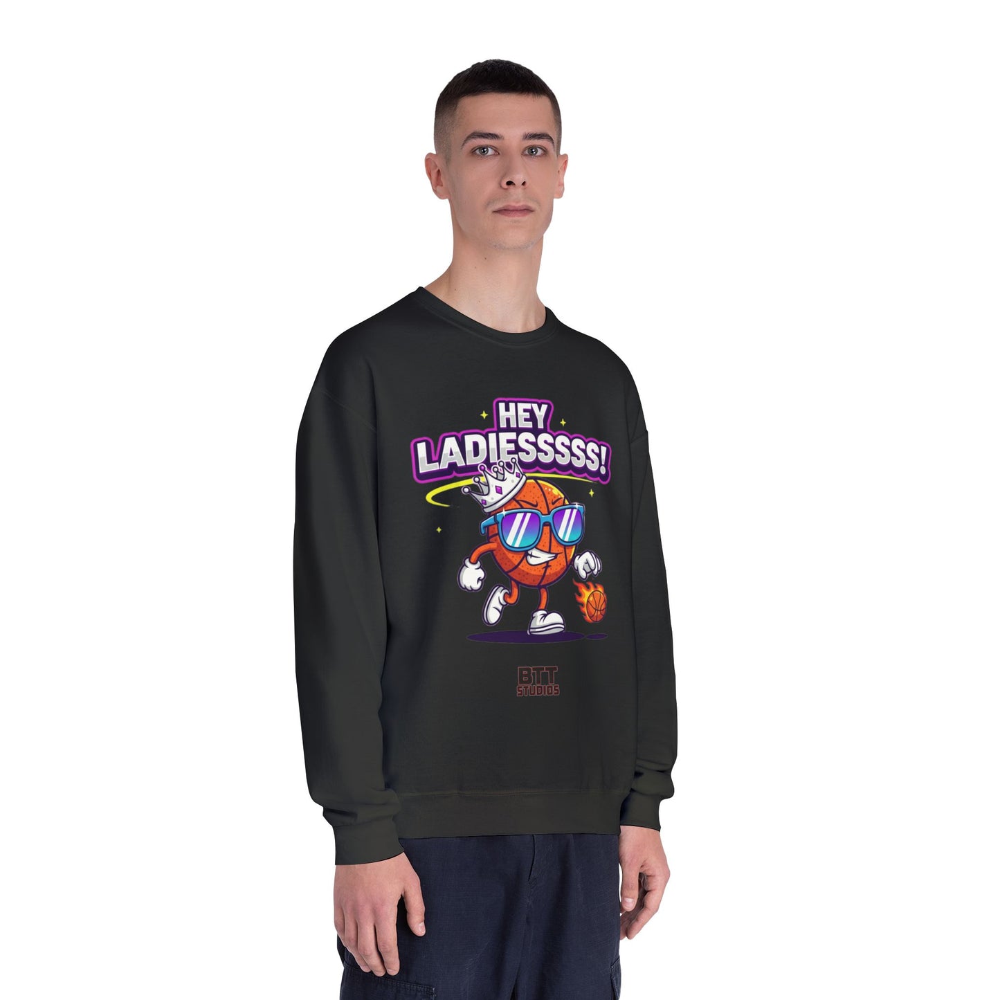 Hey Ladies Crown Crewneck Sweatshirt (Mult Colors)