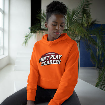 Can't Play Scared Football Hoodie