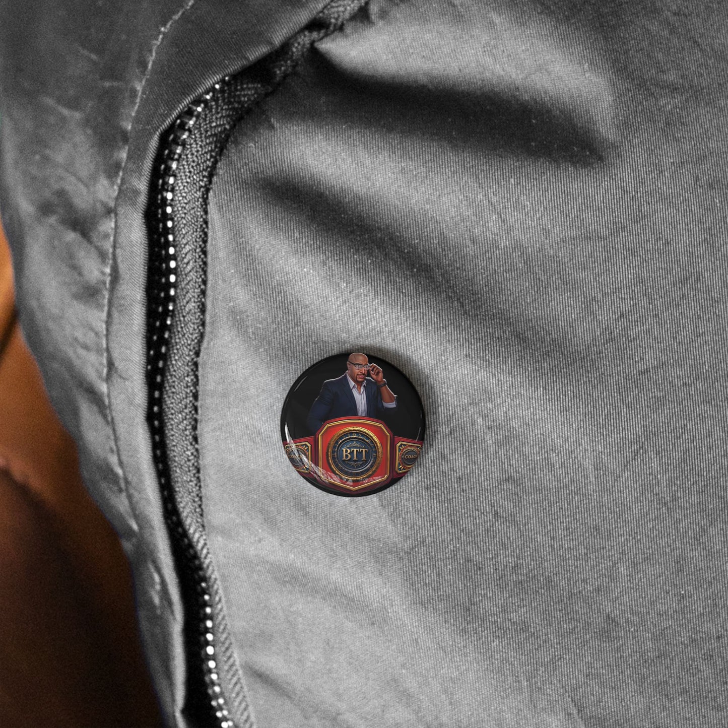 BTT Coach Rules Button Pin