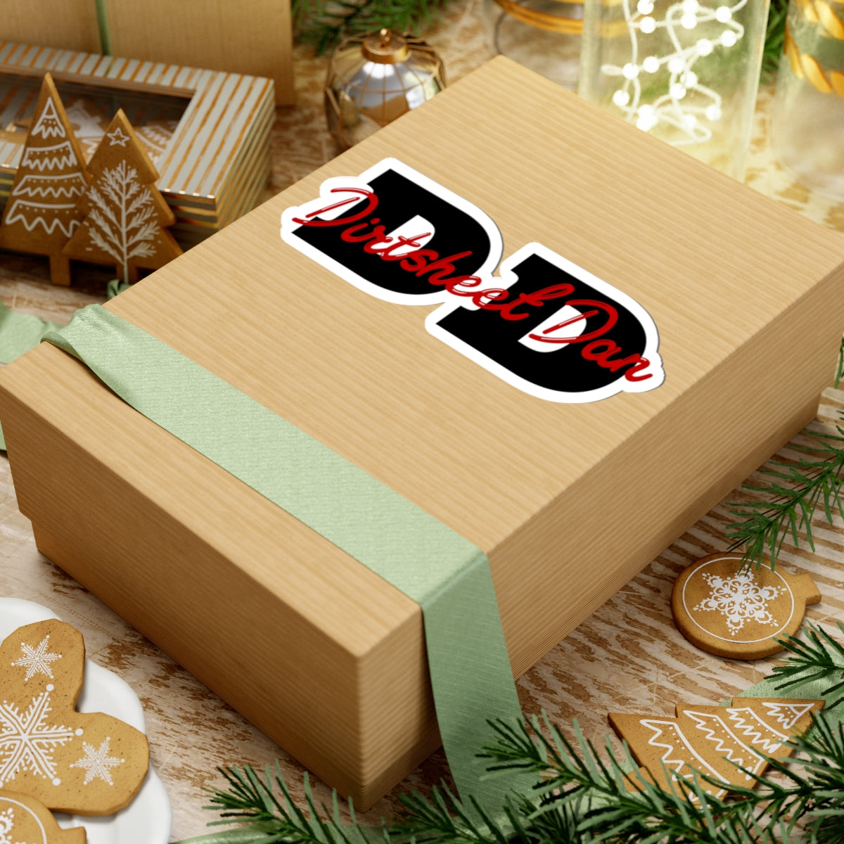 DirtSheet Dan DD Logo Kiss-Cut Sticker — Decal/Coach and Bro