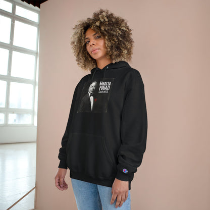 Whatta Fugazi Hoodie — Retro Mobster Graphic Champion Hoodie