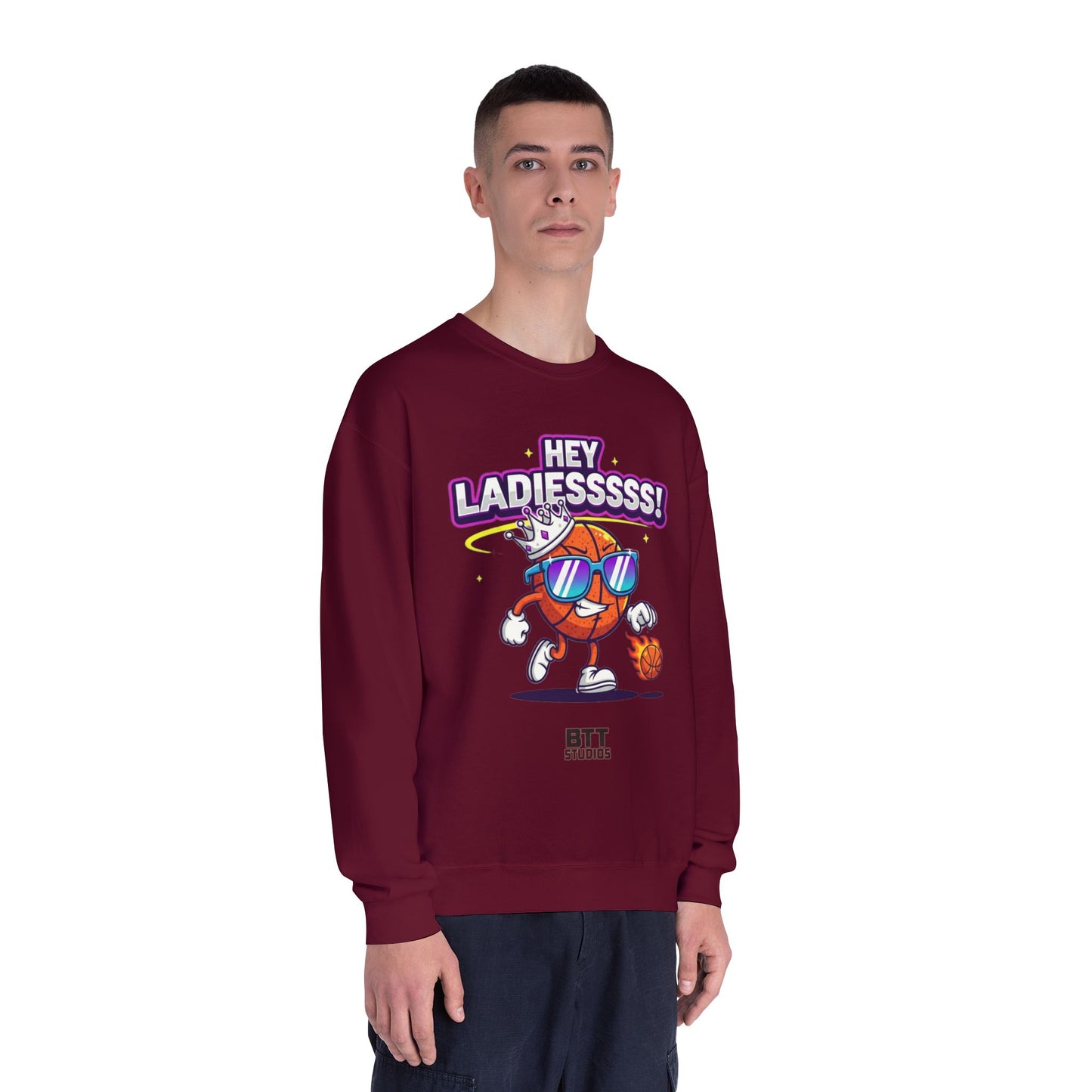 Hey Ladies Crown Crewneck Sweatshirt (Mult Colors)