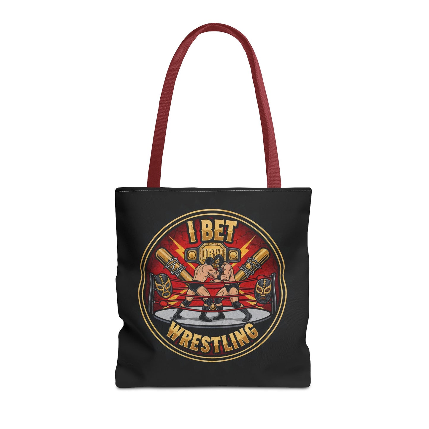 I Bet Wrestling Ring Tote Bag (Black)