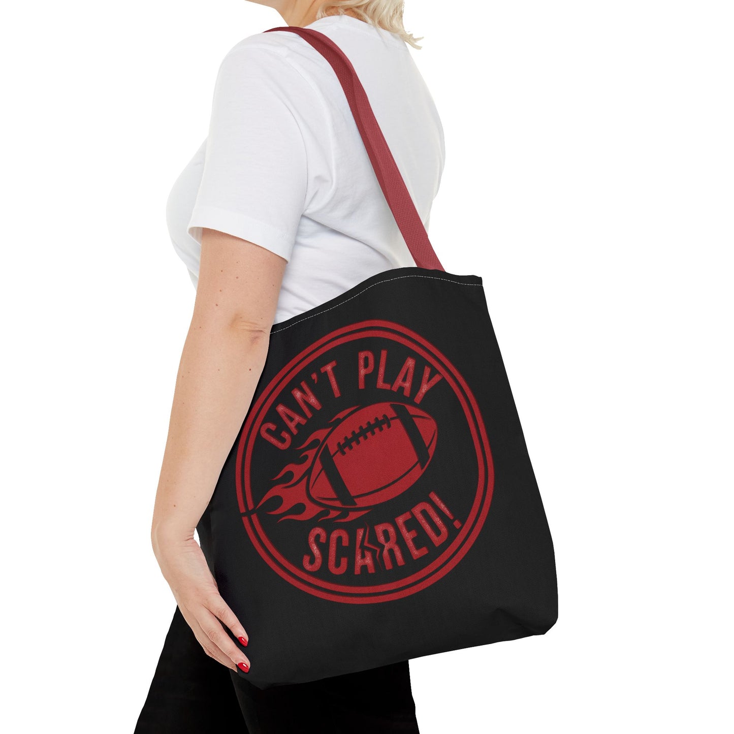 Can't Play Scared Tote Bag (Black)