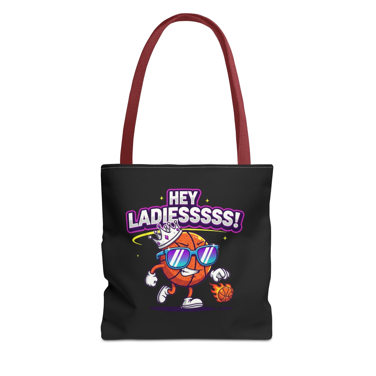 Hey Ladies Basketball Tote Bag (Black)