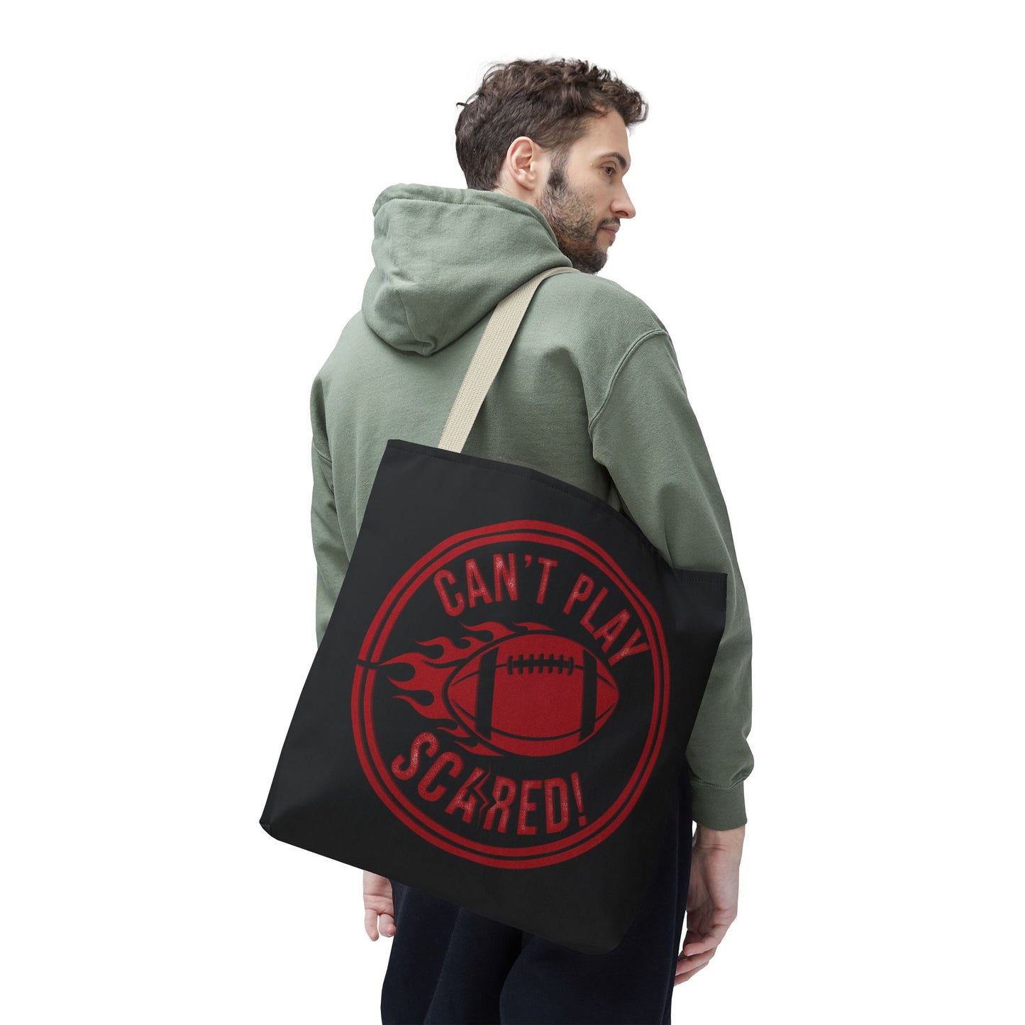 Can't Play Scared Tote Bag (Black)
