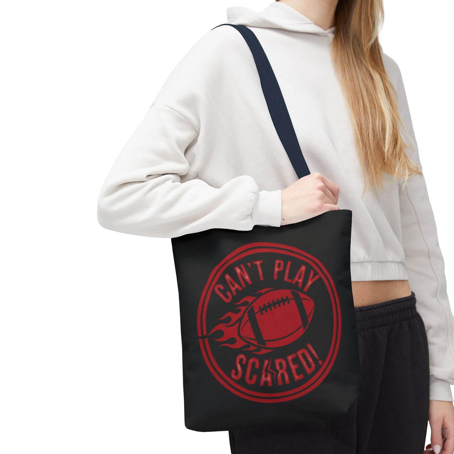 Can't Play Scared Tote Bag (Black)