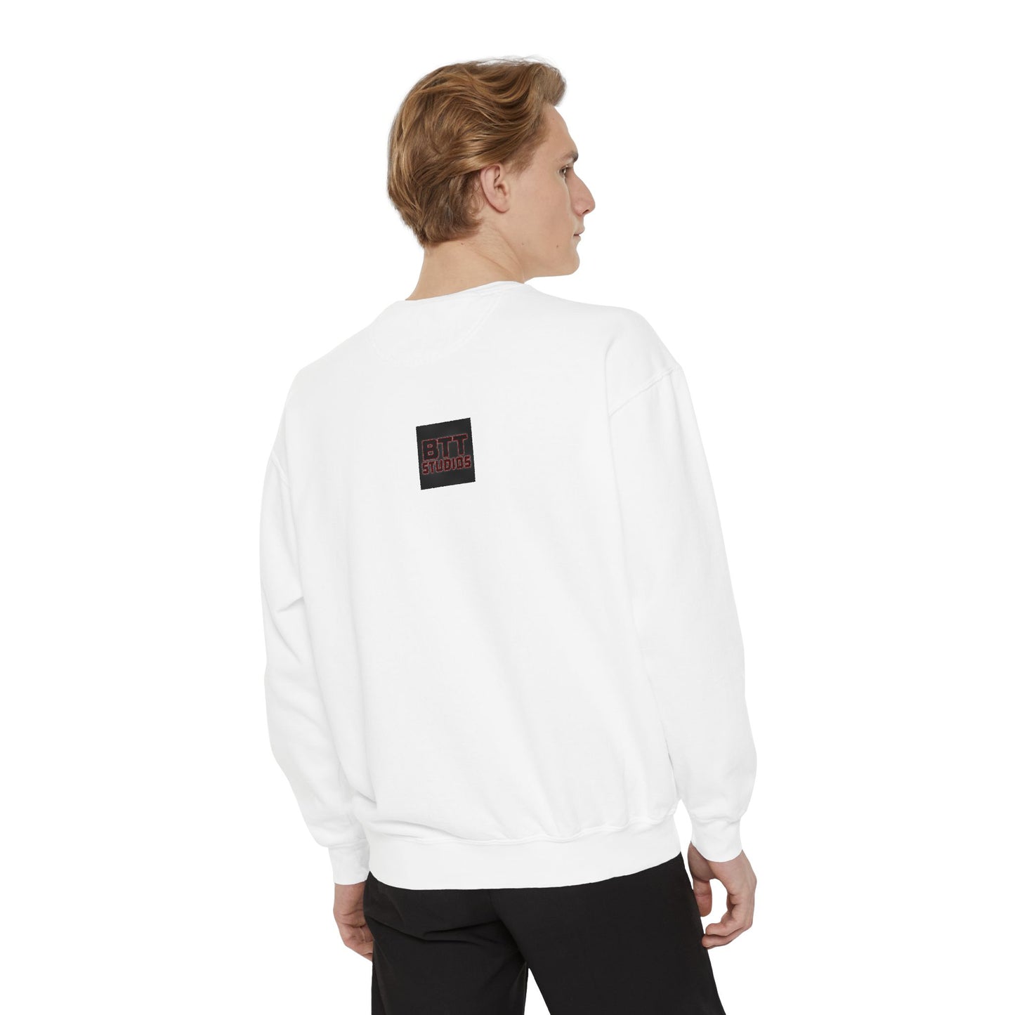 Chic Unisex Garment-Dyed Sweatshirt, Cozy Fall Fashion, Gift for Him/Her, Customizable Apparel, College Spirit Wear, Casual Streetwear