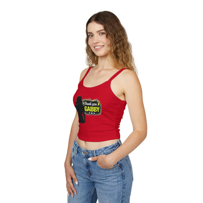 Thank You Gabby- Spaghetti Strap Crop Top/The Last Word/Coach and Bro