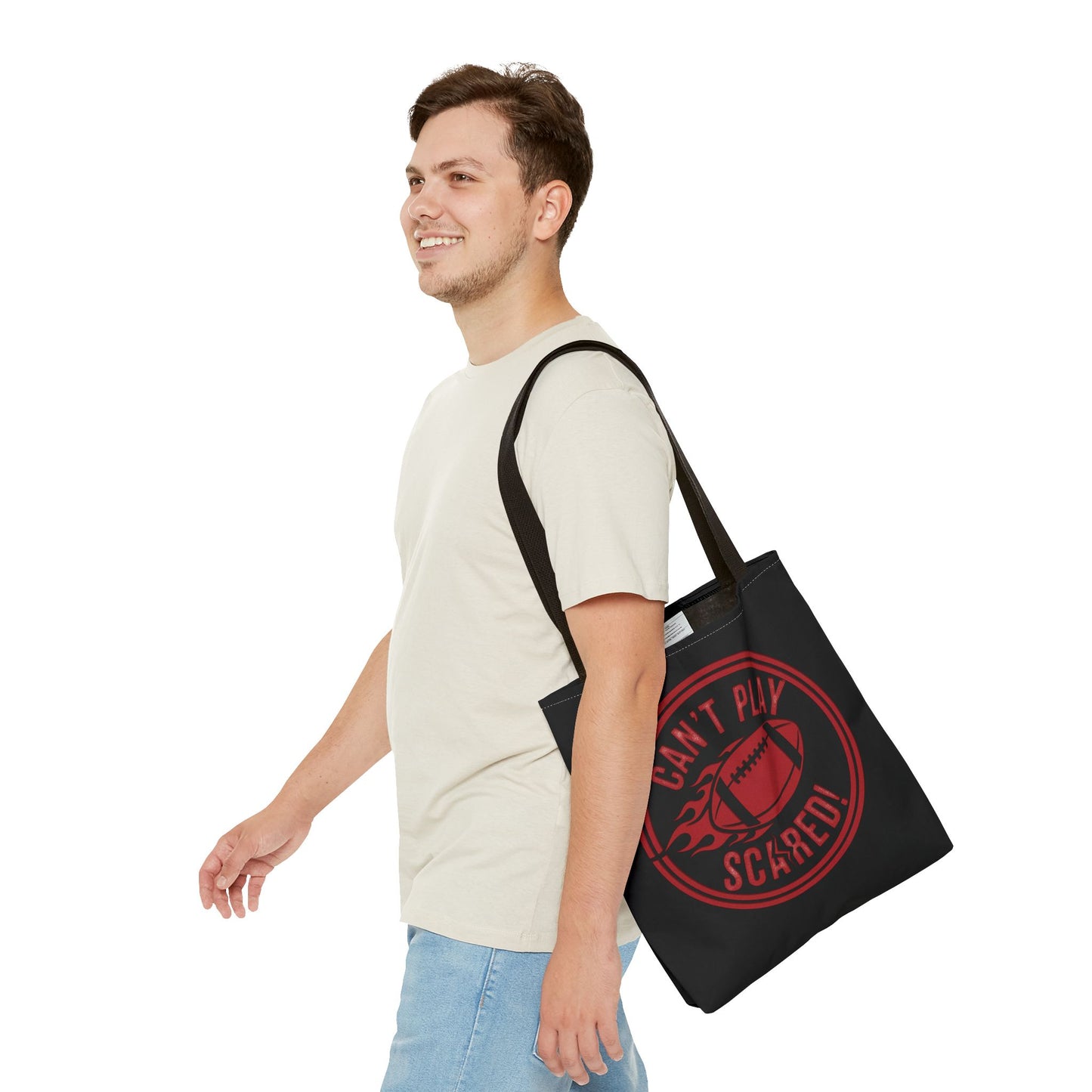 Can't Play Scared Tote Bag (Black)