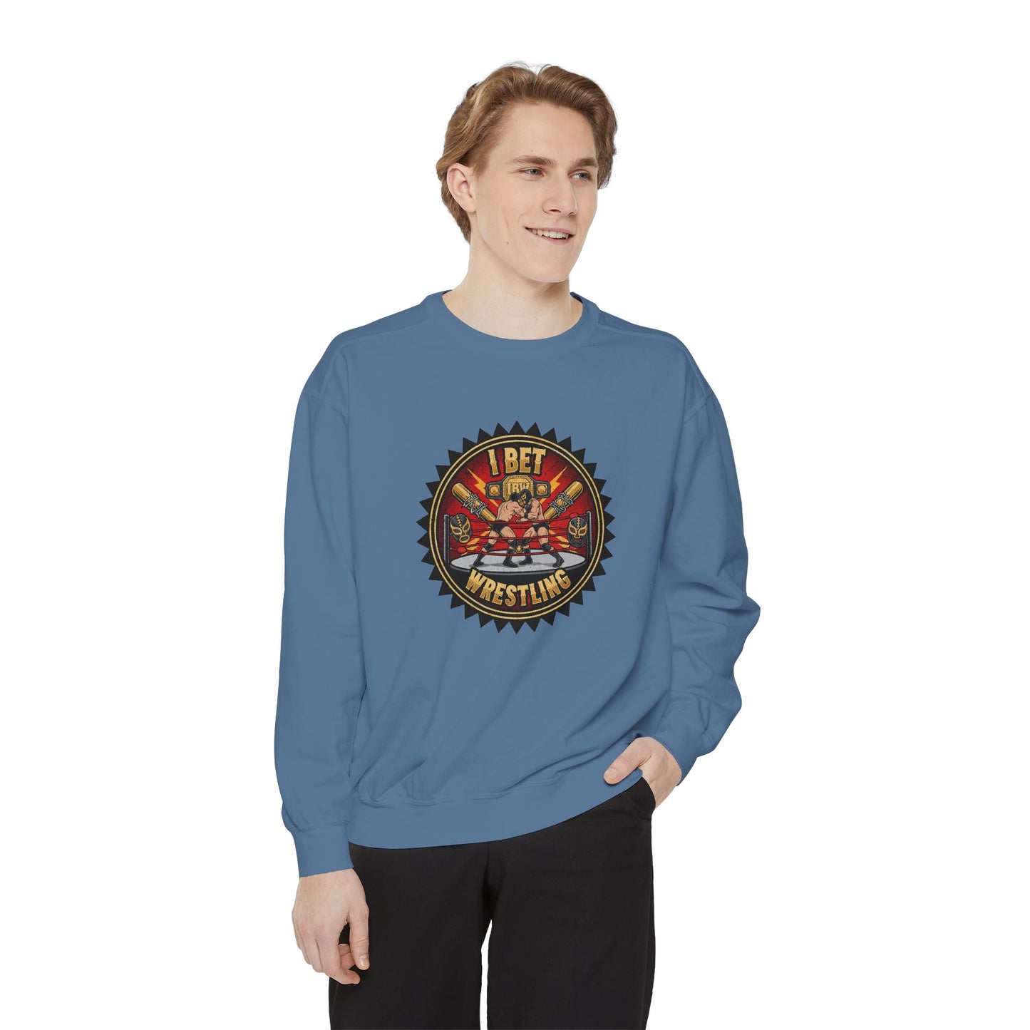 I Bet Wrestling Ring Crewneck