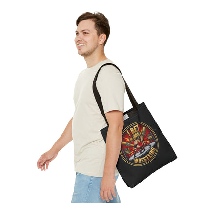 I Bet Wrestling Ring Tote Bag (Black)